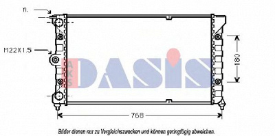 AKS DASIS 040460n -  Радиатор, охлаждение двигателя
